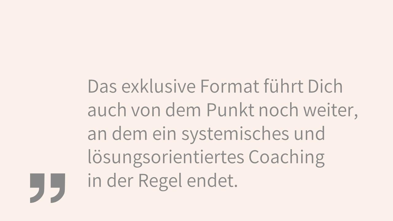 Exklusives Coaching-Format